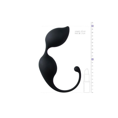 EASYTOYS - BOLAS VAGINALES CURVADAS SILICONA - NEGRAS