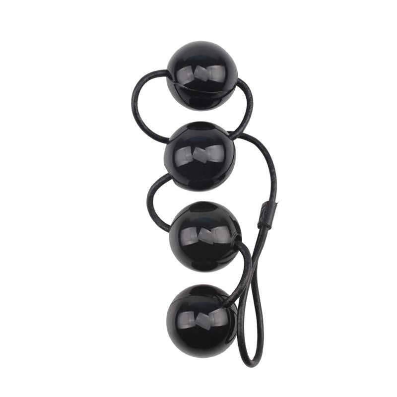 CHISA - BOLAS VAGINALES Y ANALES 55 X 4 CM NEGRO