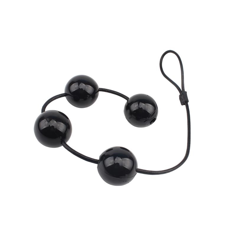 CHISA - BOLAS VAGINALES Y ANALES 65 X 6 CM NEGRO
