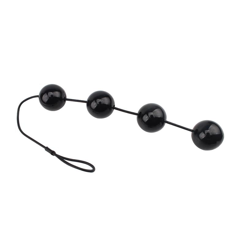 CHISA - BOLAS VAGINALES Y ANALES 65 X 6 CM NEGRO