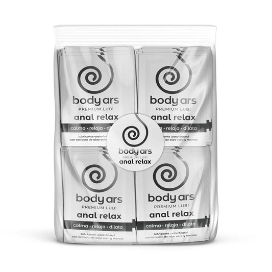 BODY ARS - BOLSA MONODOSIS GEL LUBRICANTE BASE AGUA RELAJANTE ANAL 100 X 4 ML