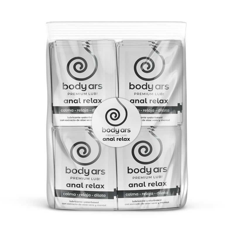 BODY ARS - BOLSA MONODOSIS GEL LUBRICANTE BASE AGUA RELAJANTE ANAL 100 X 4 ML