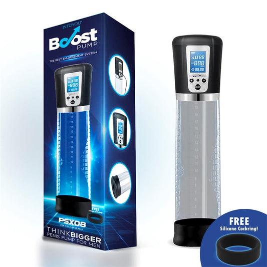 BOOST PUMPS - BOMBA AUTOMÁTICA PARA EL PENE CON PANTALLA LCD PSX08 USB