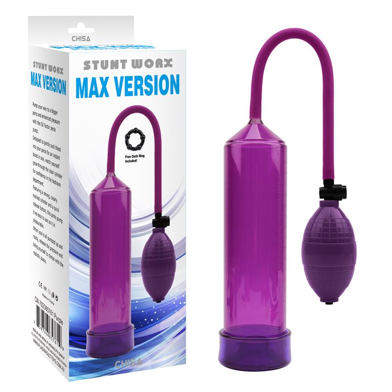 CHISA - BOMBA DE SUCCIÓN PARA EL PENE MAX VERSION PURPURA