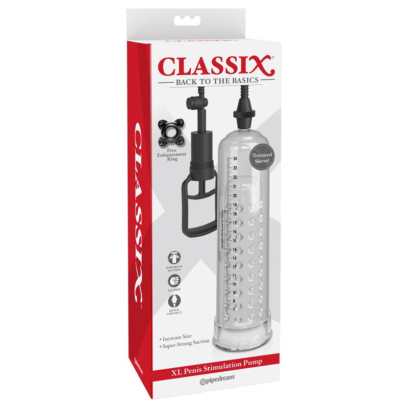 CLASSIX - BOMBA DE SUCCIÓN TEXTURIZADA EXTRA GRANDE 68 CM