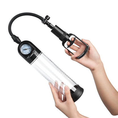 BOOST PUMPS - BOMBA MANUAL CON MEDIDOR PARA EL PENE PSX03 TRANSPARENTE