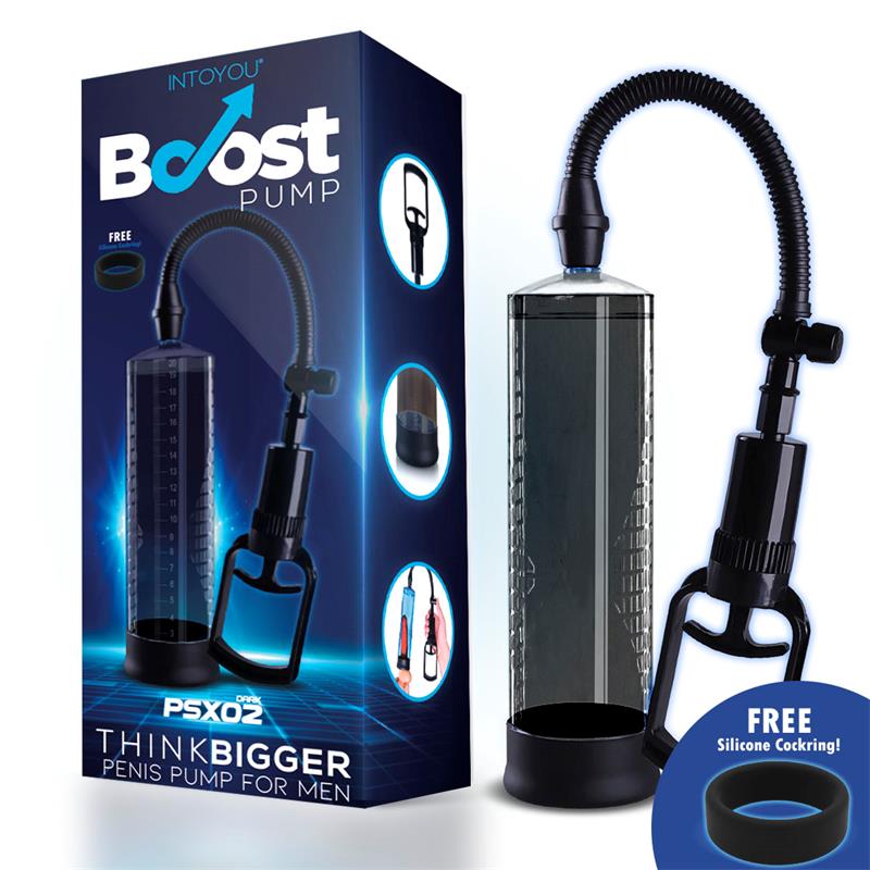 BOOST PUMPS - BOMBA MANUAL PARA EL PENE PSX02 NEGRA