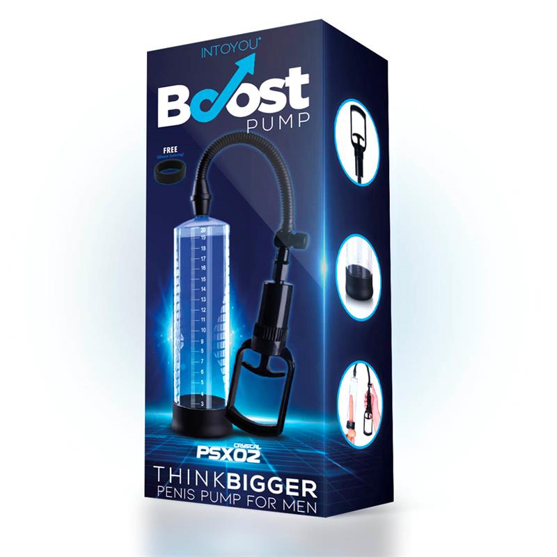 BOOST PUMPS - BOMBA MANUAL PARA EL PENE PSX02 TRANSPARENTE