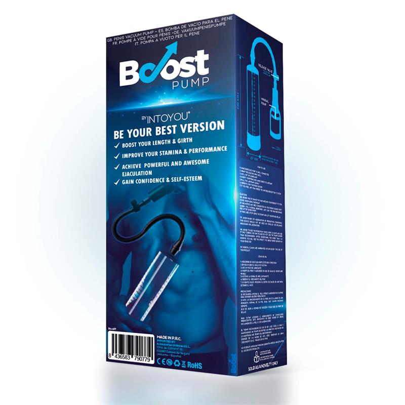 BOOST PUMPS - BOMBA MANUAL PARA EL PENE PSX02 TRANSPARENTE