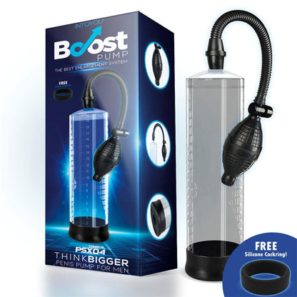BOOST PUMPS - BOMBA MANUAL PARA EL PENE PSX04 TRANSPARENTE