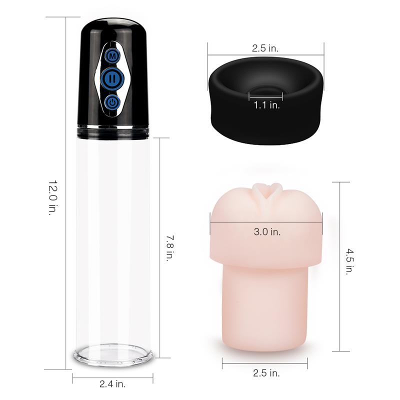 LOVETOY - BOMBA PARA EL PENE AUTOMÁTICA MAXIMIZER WORX ELITE USB VAGINA
