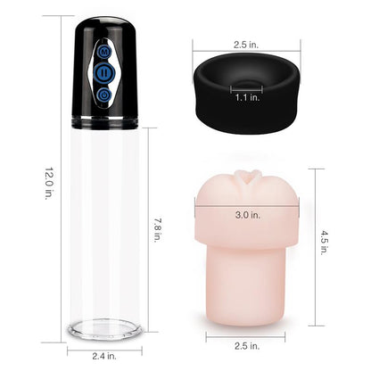 LOVETOY - BOMBA PARA EL PENE AUTOMÁTICA MAXIMIZER WORX ELITE USB VAGINA