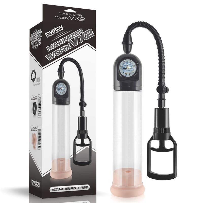 LOVETOY - BOMBA PARA EL PENE CON VÁLVULA DE PRESIÓN MAXIMIZER WORX VX2 VAGINA