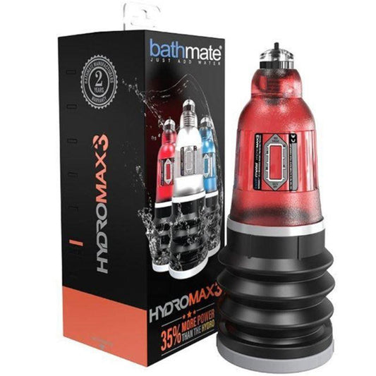 BATHMATE - BOMBA PARA EL PENE HYDROMAX3 ROJO