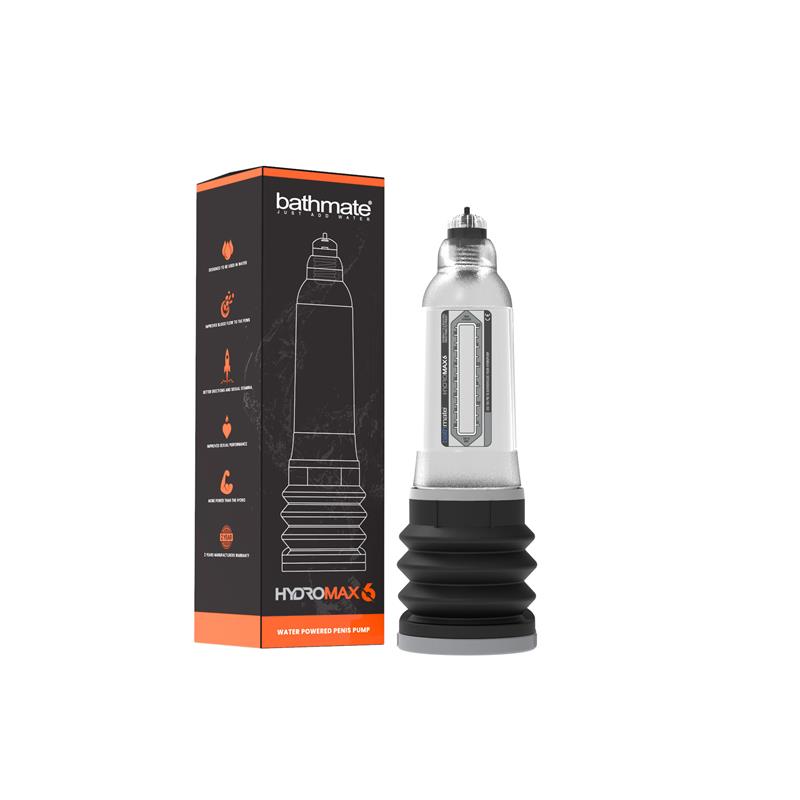 BATHMATE - BOMBA PARA EL PENE HYDROMAX6 TRANSPARENTE