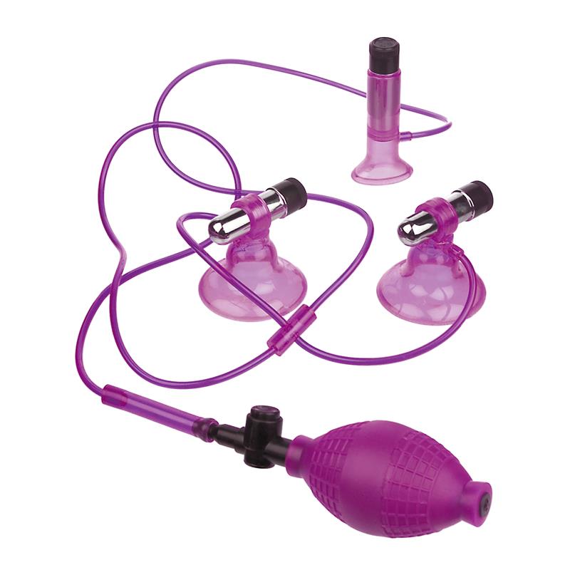 FETISH FANTASY SERIES - BOMBA PARA PEZONES Y VAGINA CON VIBRACIÓN