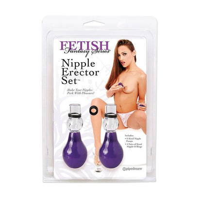 FETISH FANTASY SERIES - BOMBAS PARA PEZONES ERECTOR SET PÚRPURA