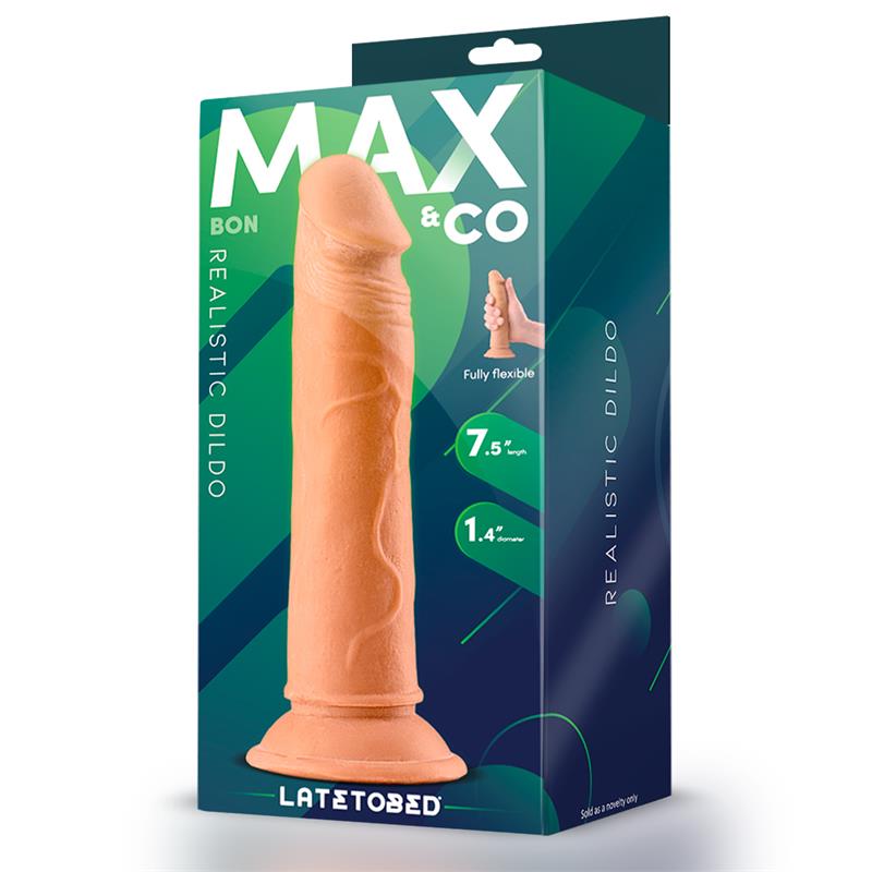 MAX & CO - BON DILDO REALISTA CON VENTOSA 7.5 NATURAL