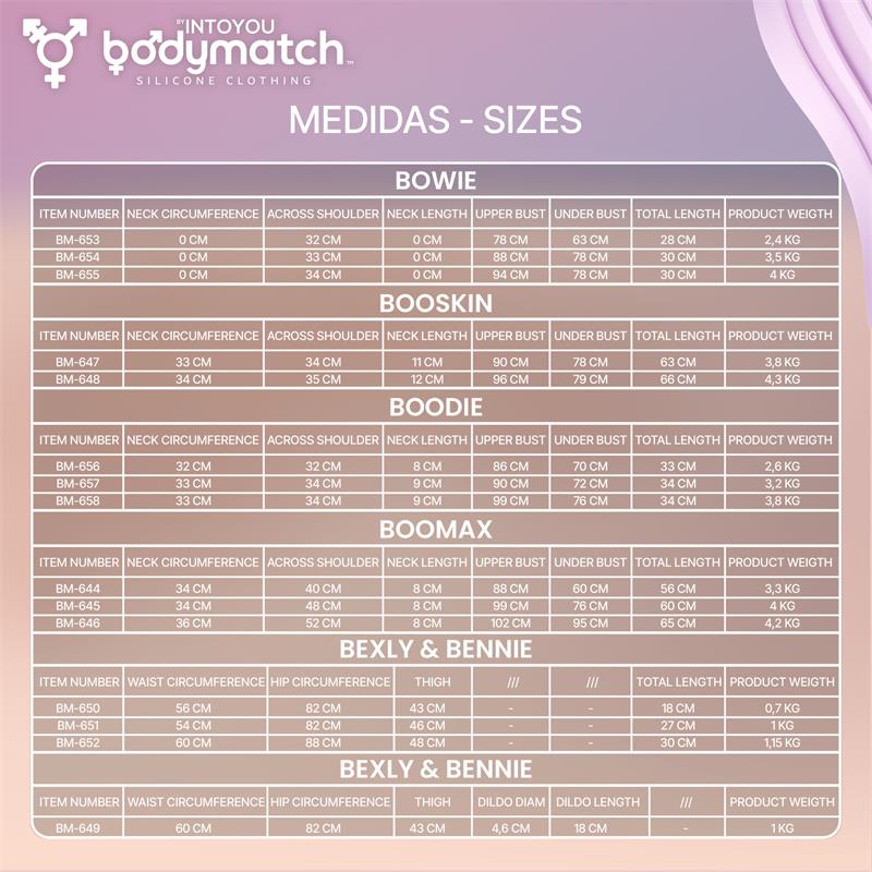 BODYMATCH - BOODIE PECHOS DE SILICONA COPA D SILICONA LÍQUIDA