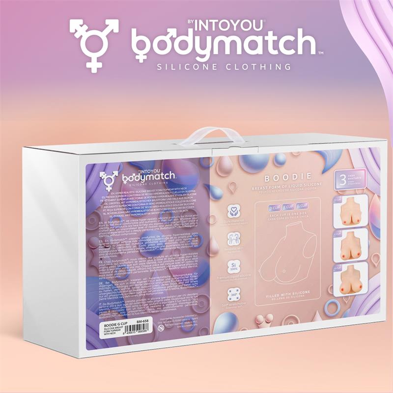 BODYMATCH - BOODIE PECHOS DE SILICONA COPA G SILICONA LÍQUIDA