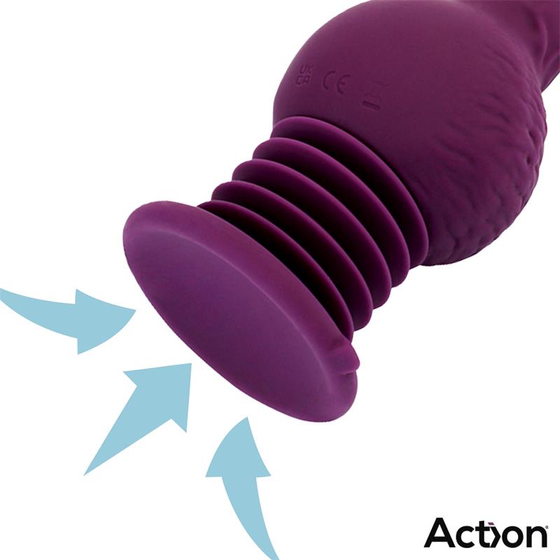 ACTION - BOOSTER VIBRADOR CON THRUSTING ULTRA JET THRUSTER CON POTENTE VENTOSA