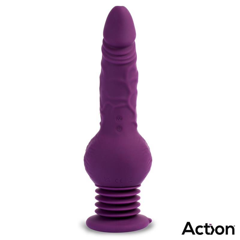 ACTION - BOOSTER VIBRADOR CON THRUSTING ULTRA JET THRUSTER CON POTENTE VENTOSA