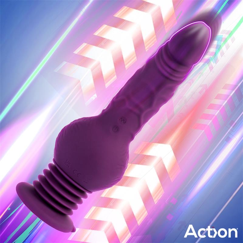 ACTION - BOOSTER VIBRADOR CON THRUSTING ULTRA JET THRUSTER CON POTENTE VENTOSA