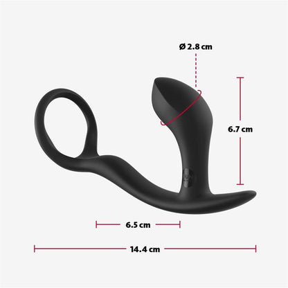 FUN FACTORY - BOOTIE RING ANILLO PARA EL PENE Y PLUG ANAL SLATE