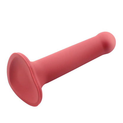 ACTION - BOUNCY DILDO SILICONA LÍQUIDA HIPER FLEXIBLE 6.5 - 16.5 CM TALLA S BURGUNDY