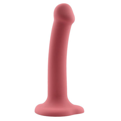 ACTION - BOUNCY DILDO SILICONA LÍQUIDA HIPER FLEXIBLE 6.5 - 16.5 CM TALLA S BURGUNDY