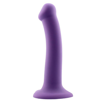 ACTION - BOUNCY DILDO SILICONA LÍQUIDA HIPER FLEXIBLE 6.5 - 16.5 CM TALLA S PÚRPURA