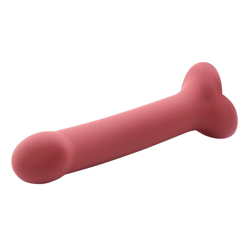 ACTION - BOUNCY DILDO SILICONA LÍQUIDA HIPER FLEXIBLE 7.5 - 19 CM TALLA L BURGUNDY