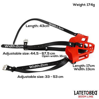 LATETOBED BDSM LINE - BOZAL CON MORDAZA AJUSTABLE