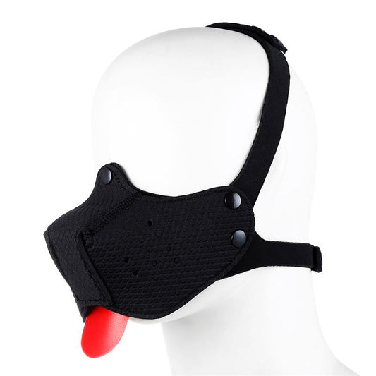 A-GUSTO - BOZAL DE PERRO DE NEOPRENO DESMONTABLE AJUSTABLE NEGRO