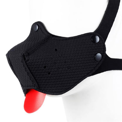 A-GUSTO - BOZAL DE PERRO DE NEOPRENO DESMONTABLE AJUSTABLE NEGRO