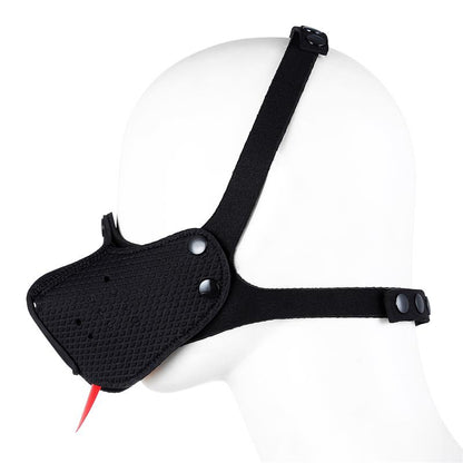 A-GUSTO - BOZAL DE PERRO DE NEOPRENO DESMONTABLE AJUSTABLE NEGRO