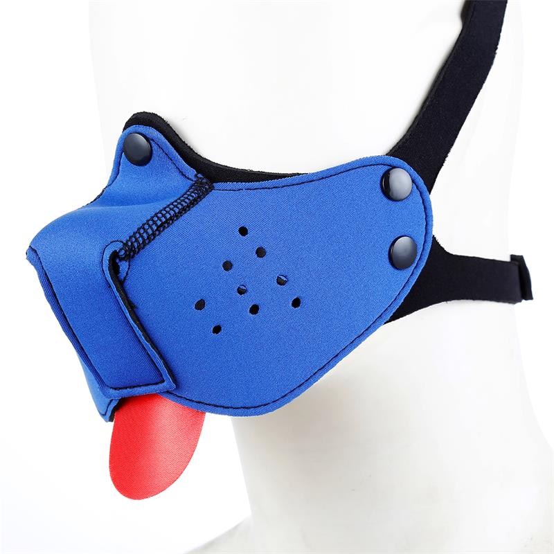 A-GUSTO - BOZAL DE PERRO DE NEOPRENO DESMONTABLE Y AJUSTABLE AZUL
