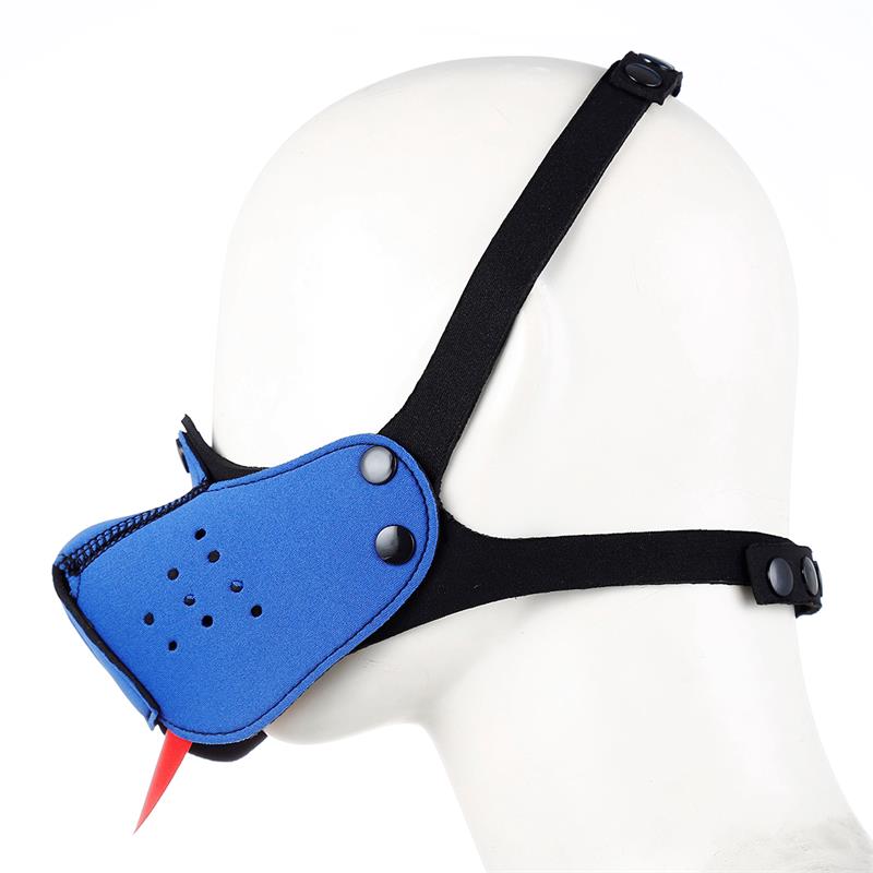 A-GUSTO - BOZAL DE PERRO DE NEOPRENO DESMONTABLE Y AJUSTABLE AZUL