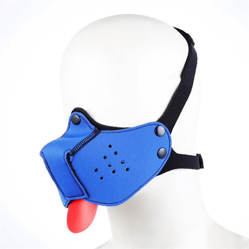 A-GUSTO - BOZAL DE PERRO DE NEOPRENO DESMONTABLE Y AJUSTABLE AZUL