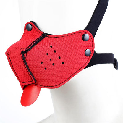 A-GUSTO - BOZAL DE PERRO DE NEOPRENO DESMONTABLE Y AJUSTABLE ROJO