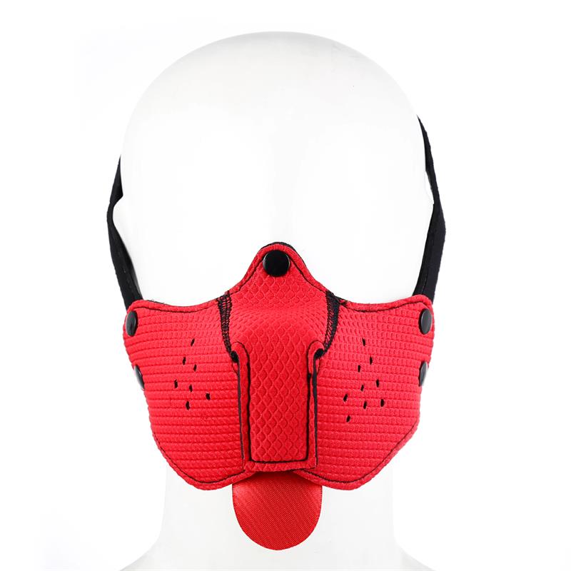 A-GUSTO - BOZAL DE PERRO DE NEOPRENO DESMONTABLE Y AJUSTABLE ROJO