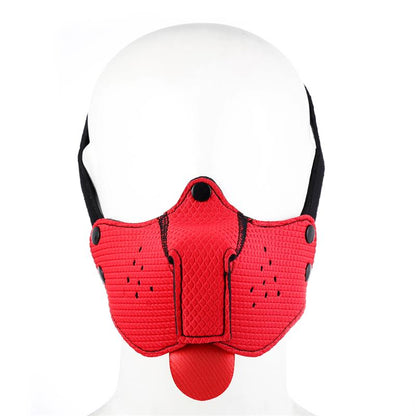 A-GUSTO - BOZAL DE PERRO DE NEOPRENO DESMONTABLE Y AJUSTABLE ROJO