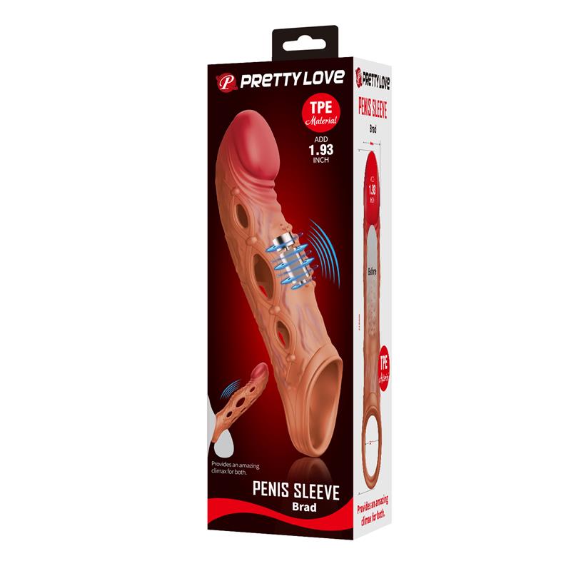 PRETTYLOVE - BRAD FUNDA PARA EL PENE CON VIBRACIÓN