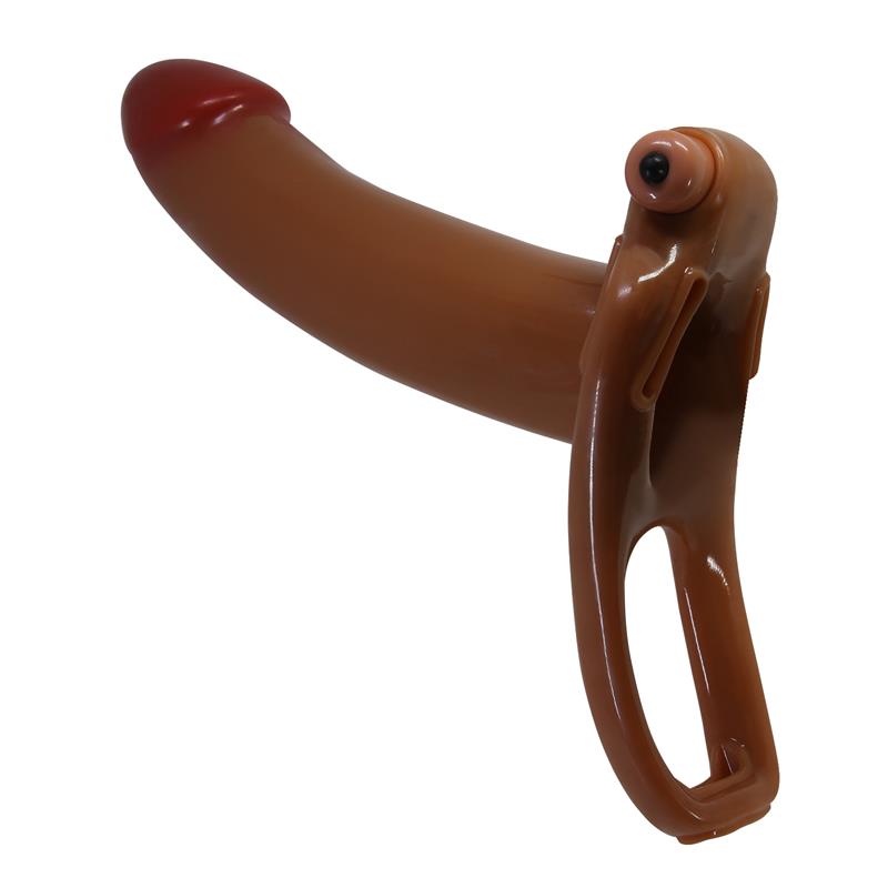 PRETTYLOVE - BRADDEN ARNÉS UNIVERSAL CON DILDO HUECO CON VIBRACIÓN 6.7