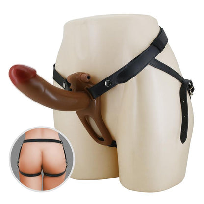 PRETTYLOVE - BRADDEN ARNÉS UNIVERSAL CON DILDO HUECO CON VIBRACIÓN 6.7