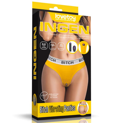 LOVETOY - BRAGUITA ABIERTA CON BALA VIBRADORA Y CONTROL REMOTO TALLA L