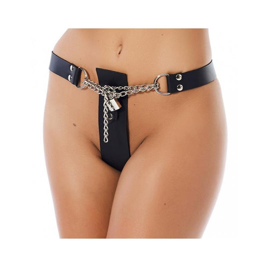 BONDAGE PLAY - BRAGUITA-ARNÉS DE CUERO