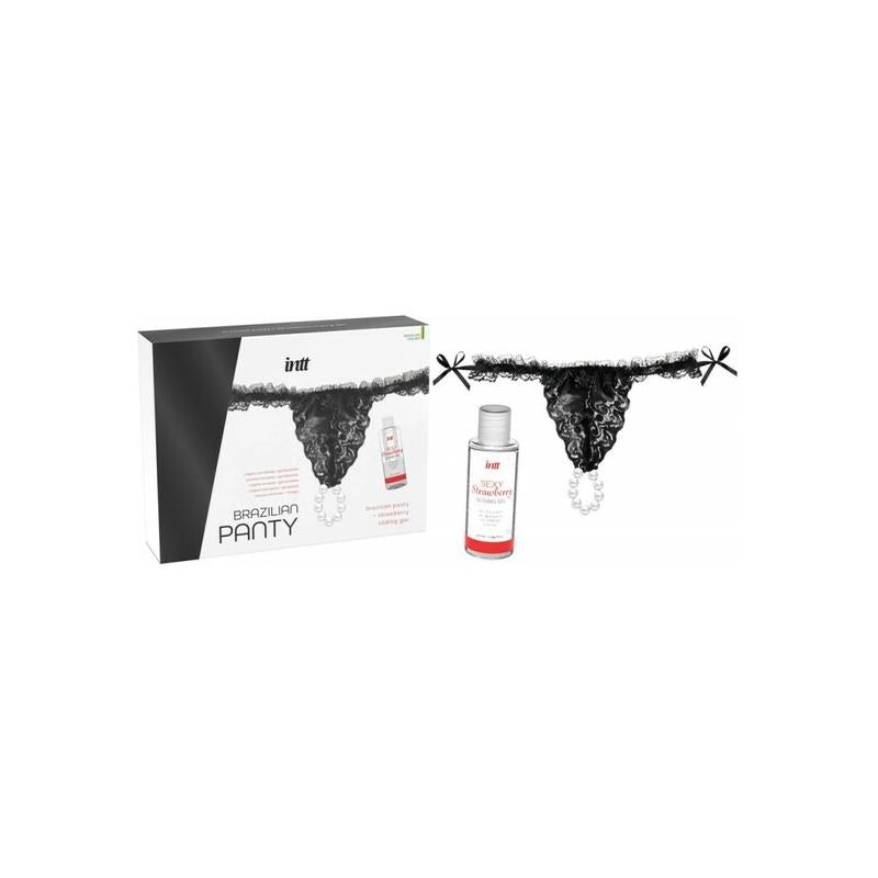 INTT - BRAGUITA BRASILEÑA Y GEL DESLIZANTE BASE AGUA FRESA 50 ML