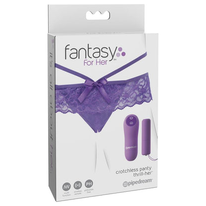 FANTASY FOR HER - BRAGUITAS ABIERTAS CON BALA VIBRADORA THRILL-HER CON CONTROL REMOTO