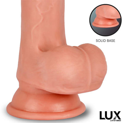 LUX - BRANT DILDO TRIPLE DENSIDAD CON TESTÍCULOS 7.6